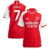 Maillot de Supporter Arsenal 2023-24 Saka 7 Domicile Pour Femme